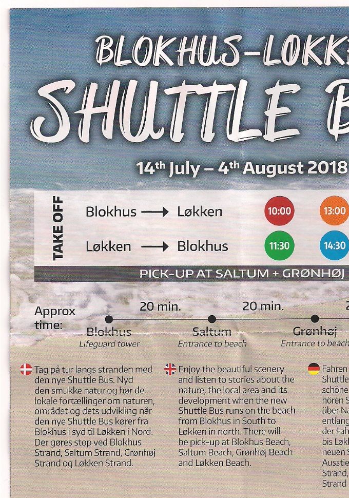 Nyd en tur til Blokhus og igen retur langs strandkanten til Saltum Strandvej -  måske efter en god frokost, Se planen. 